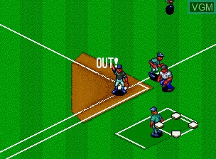 In-game screen of the game Baseball Stars Professional on SNK NeoGeo