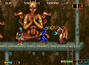 In-game screen of the game Magician Lord on SNK NeoGeo