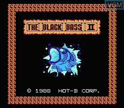 Title screen of the game Black Bass II, The on Nintendo NES