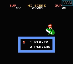 Title screen of the game 64-in-1 on Nintendo NES
