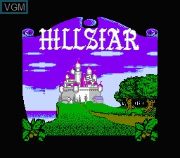 Title screen of the game Advanced Dungeons & Dragons - Hillsfar on Nintendo NES