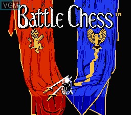 Title screen of the game Battle Chess on Nintendo NES