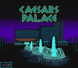 Title screen of the game Caesars Palace on Nintendo NES