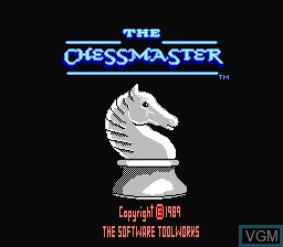 Title screen of the game Chessmaster, The on Nintendo NES