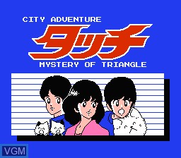 Title screen of the game City Adventure Touch - Mystery of Triangle on Nintendo NES