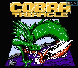 Title screen of the game Cobra Triangle on Nintendo NES