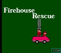 Title screen of the game Fisher-Price - Firehouse Rescue on Nintendo NES