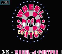 Title screen of the game Wheel of Fortune - Family Edition on Nintendo NES
