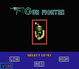 Menu screen of the game 3 in 1 Supergun on Nintendo NES
