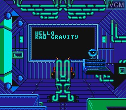 Menu screen of the game Adventures of Rad Gravity, The on Nintendo NES