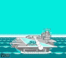 Menu screen of the game After Burner II on Nintendo NES