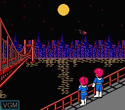 Menu screen of the game Ai Senshi Nicol on Nintendo NES