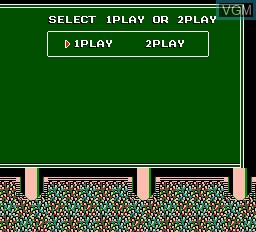 Menu screen of the game Bases Loaded II - Second Season on Nintendo NES