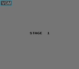 Menu screen of the game Battle City on Nintendo NES