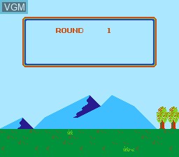 Menu screen of the game Bird Week on Nintendo NES