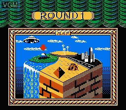Menu screen of the game Dai Meiro - Meikyu no Tatsujin on Nintendo NES