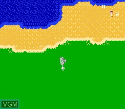 Menu screen of the game Gyrodine on Nintendo NES