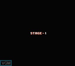 Menu screen of the game Over Horizon on Nintendo NES