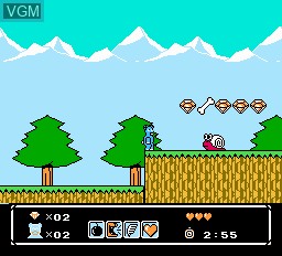 In-game screen of the game Pokemon Blue on Nintendo NES