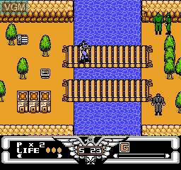 In-game screen of the game Silver Eagle on Nintendo NES