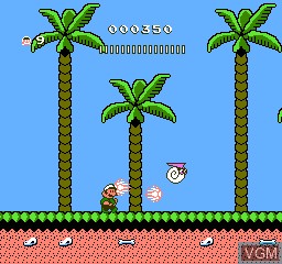 In-game screen of the game Super Mario World 9 on Nintendo NES