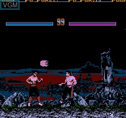 In-game screen of the game Mortal Kombat 3 Extra 60 on Nintendo NES