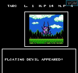 In-game screen of the game Taro's Quest on Nintendo NES