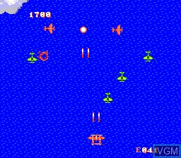 In-game screen of the game 1943 - The Battle of Midway on Nintendo NES