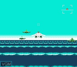 In-game screen of the game After Burner II on Nintendo NES