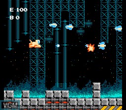 In-game screen of the game Air Fortress on Nintendo NES