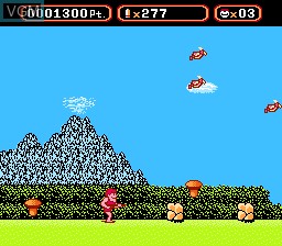In-game screen of the game Amagon on Nintendo NES