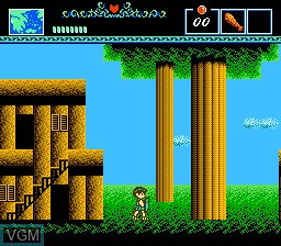 In-game screen of the game Battle of Olympus, The on Nintendo NES