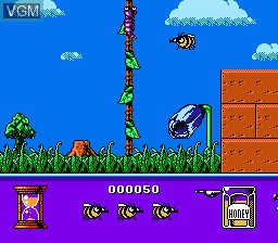In-game screen of the game Bee 52 on Nintendo NES