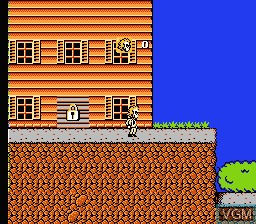 In-game screen of the game Beetlejuice on Nintendo NES