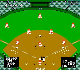 In-game screen of the game Best Play Pro Yakyuu Special on Nintendo NES