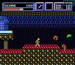 In-game screen of the game Bio Senshi Dan - Increaser tono Tatakai on Nintendo NES