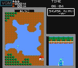 In-game screen of the game Black Bass, The on Nintendo NES