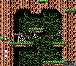 In-game screen of the game Blaster Master on Nintendo NES
