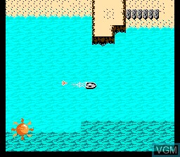 In-game screen of the game Blue Marlin, The on Nintendo NES