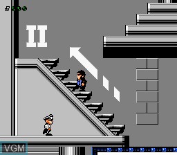 In-game screen of the game Blues Brothers, The on Nintendo NES