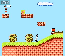 In-game screen of the game Bugs Bunny Blowout, The on Nintendo NES