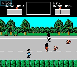 In-game screen of the game City Adventure Touch - Mystery of Triangle on Nintendo NES