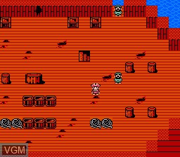 In-game screen of the game Columbus - Ougon no Yoake on Nintendo NES