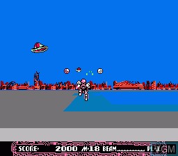 In-game screen of the game Cosmic Epsilon on Nintendo NES