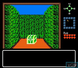 In-game screen of the game Dai Meiro - Meikyu no Tatsujin on Nintendo NES