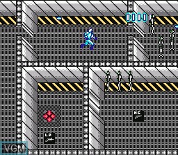 In-game screen of the game Deathbots on Nintendo NES