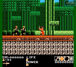 In-game screen of the game Demon Sword on Nintendo NES