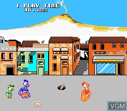 In-game screen of the game Donald Duck on Nintendo NES