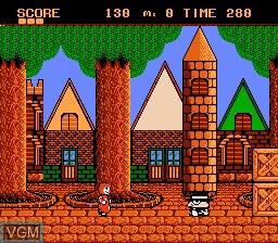 In-game screen of the game Donald Land on Nintendo NES