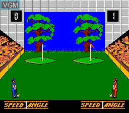 In-game screen of the game Double Dare on Nintendo NES